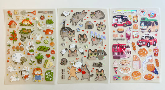 Foiled Sticker sheets