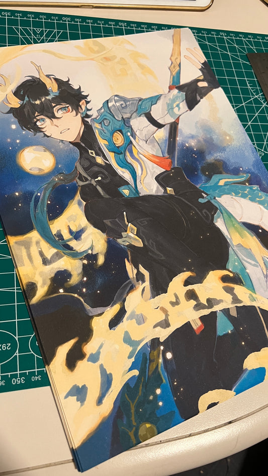 A4 watercolor prints