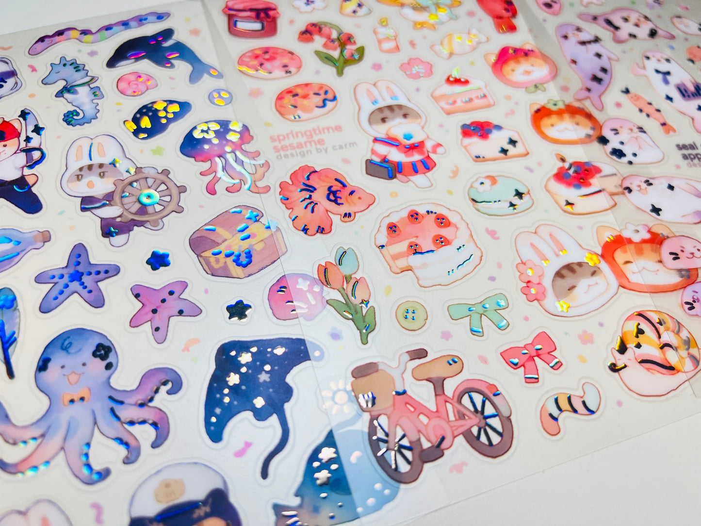 Foiled Sticker sheets