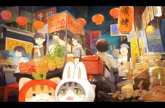 Night Market Print