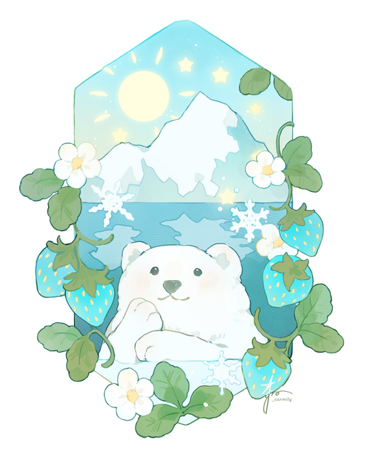 Polar Beary Print