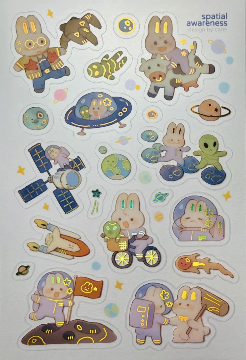 Foiled Sticker sheets